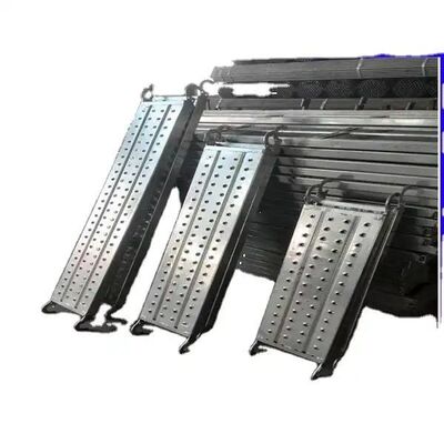 Custom Length Galvanized Steel Scaffolding Plank / Steel Plank - Heavy Duty Construction