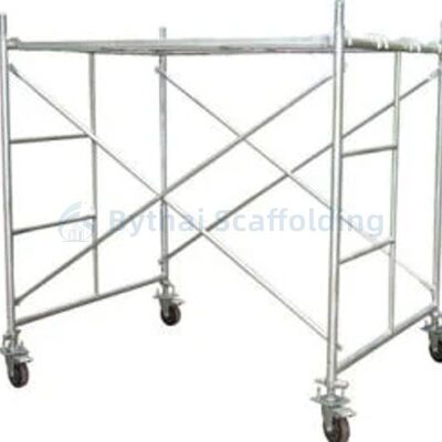 Pre-Galvanized Metal Step Ladder Frame Scaffolding For Commercial And Industrial Use