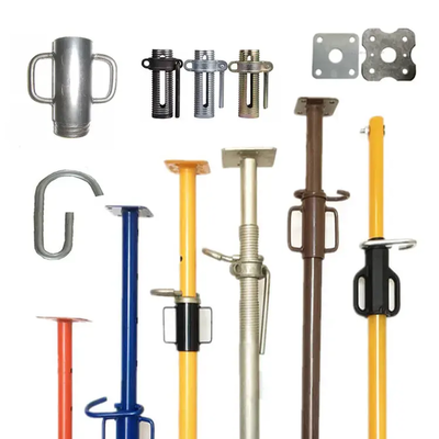 High Strength Adjustable Telescopic Steel Prop, Powder‑Coated Steel Shoring Support Prop, Durable Scaffolding Jack Post For House Construction, Slab Formwork And Civil Engineering Work