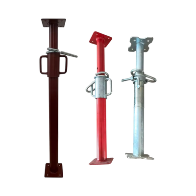 adjustable steel props Q235 hot dip galvanized heavy duty thick wall steel support for concrete formwork shoring and building construction engineering projects BYTHAI