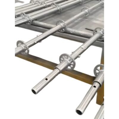 - ringlock standard Q235 hot dip galvanized steel heavy duty vertical post for modular scaffolding system and construction support BYTHAI