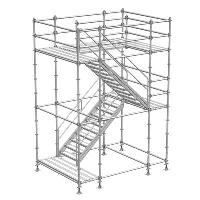 ringlock scaffolding system Q235 hot dip galvanized steel reinforced modular structure for high-rise construction support and facade maintenance works BYTHAI