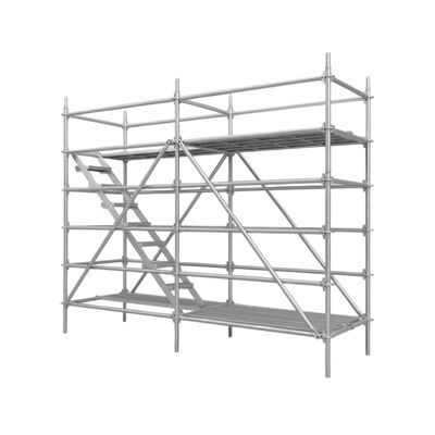 ringlock scaffolding system full galvanized heavy duty steel system for heavy load construction support and industrial building maintenance BYTHAI