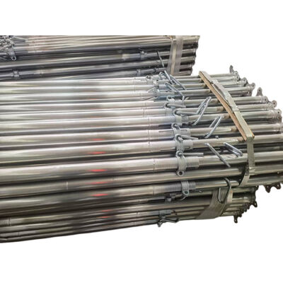 Steel Prop With U‑Head, Heavy Duty Galvanized Steel Adjustable Shoring Prop for Building Concrete Support BYTHAI