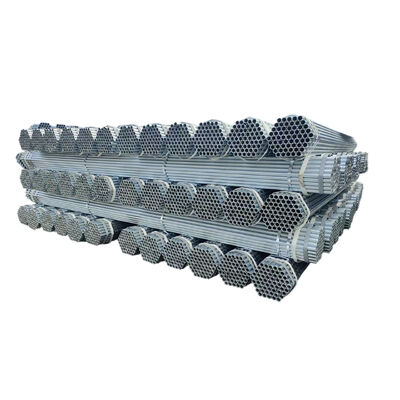 steel scaffolding tubes Q235 hot dip galvanized 48.3mm outer diameter 3.2mm wall thickness 2‑6m cuttable length for building exterior scaffolding frame assembly BYTHAI