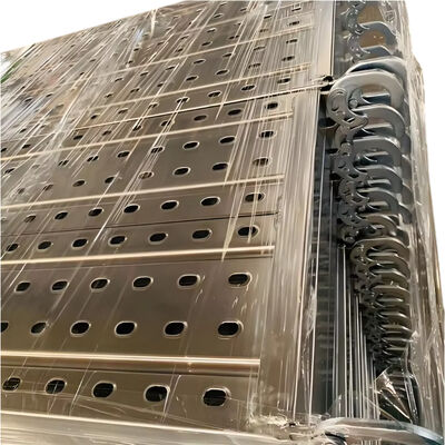 long aluminum scaffold plank high strength aluminum alloy anti-slip walk surface reinforced rib for scaffolding platforms and construction site pedestrian access BYTHAI